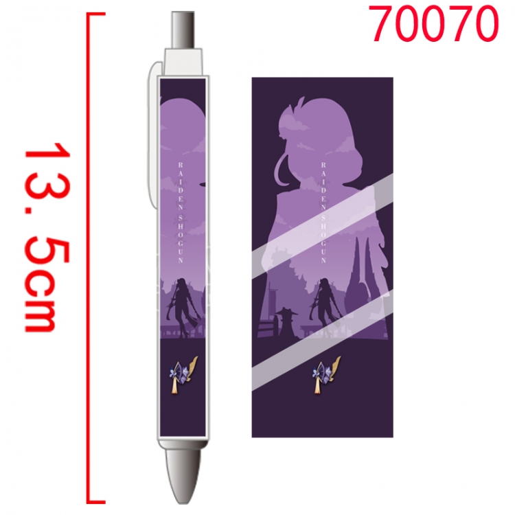 Genshin Impact Game peripheral student ballpoint pen price for 5 pcs 70070