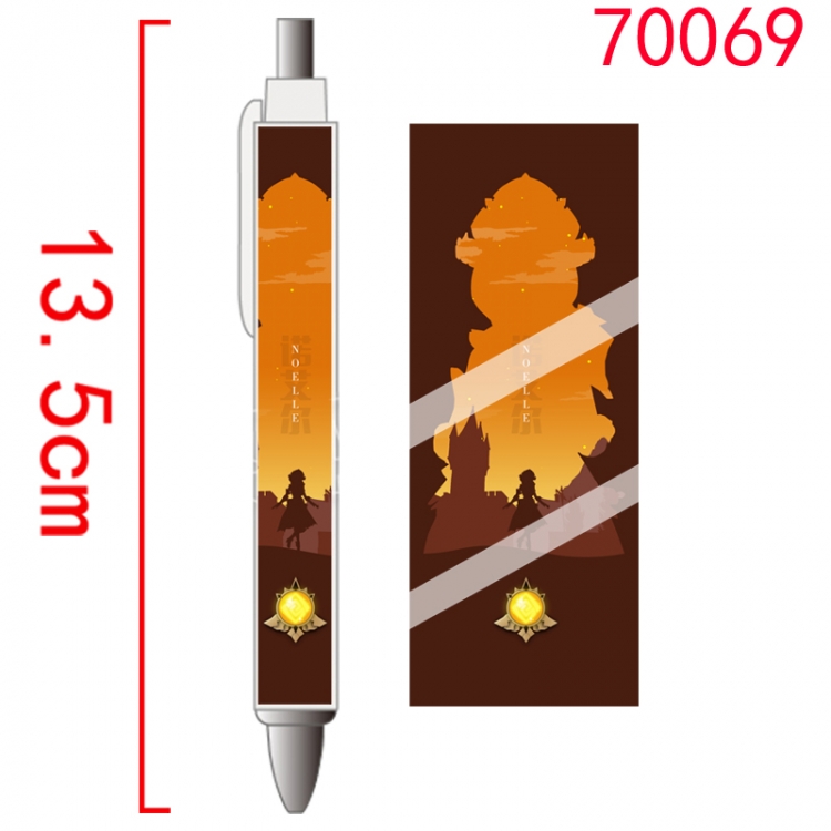 Genshin Impact Game peripheral student ballpoint pen price for 5 pcs 70069