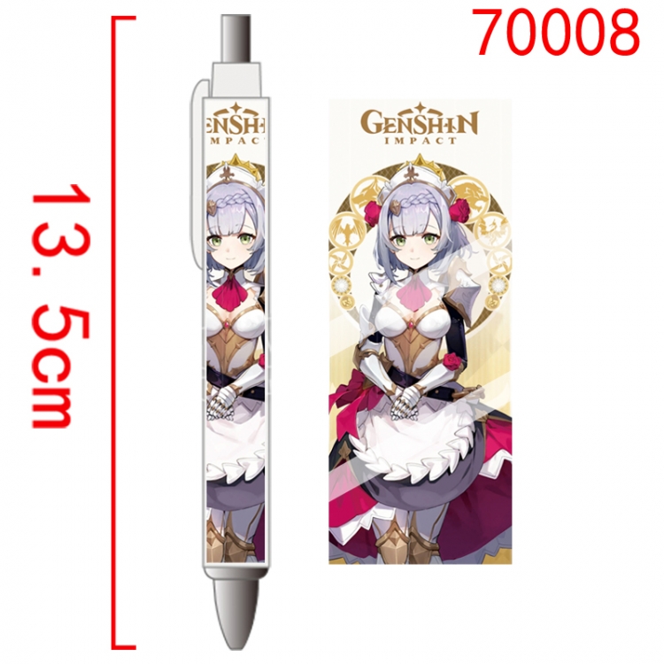Genshin Impact Game peripheral student ballpoint pen price for 5 pcs 70008