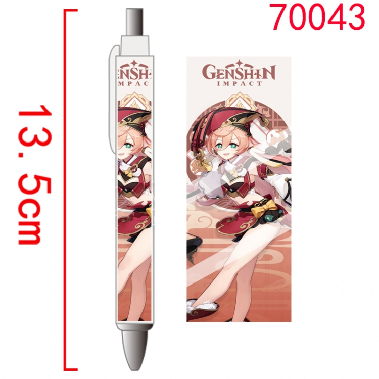 Genshin Impact Game peripheral student ballpoint pen price for 5 pcs 70043