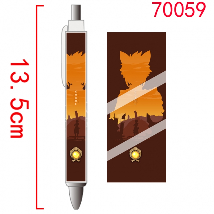 Genshin Impact Game peripheral student ballpoint pen price for 5 pcs 70059