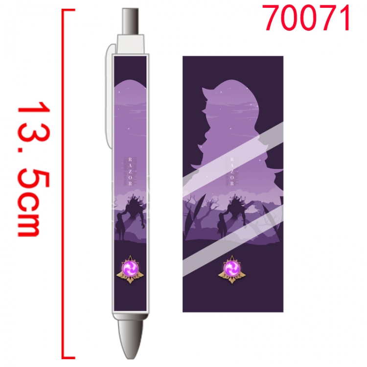 Genshin Impact Game peripheral student ballpoint pen price for 5 pcs 70071