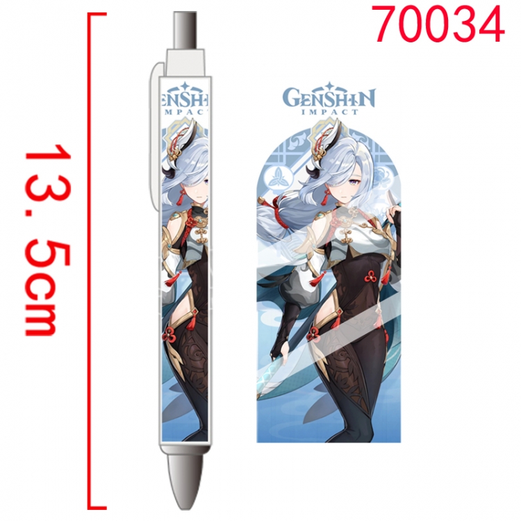 Genshin Impact Game peripheral student ballpoint pen price for 5 pcs 70034