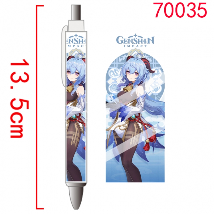 Genshin Impact Game peripheral student ballpoint pen price for 5 pcs 70035