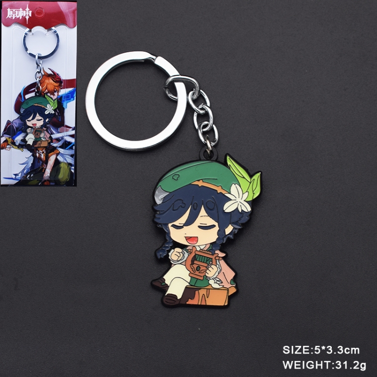 Genshin Impact Anime cartoon Key Chain school bag pendant