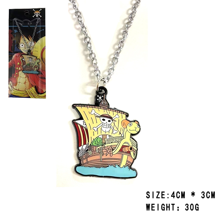 One Piece Anime cartoon metal necklace pendant