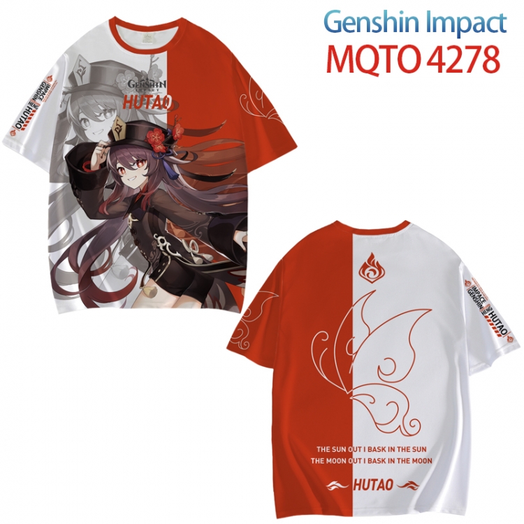 Genshin Impact Full color printed short sleeve T-shirt from XXS to 4XL MQTO-4278