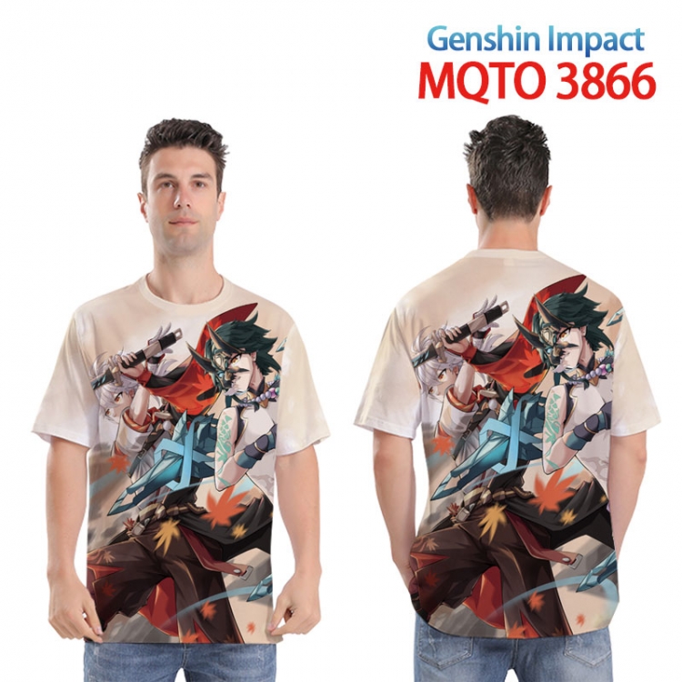 Genshin Impact Full color printed short sleeve T-shirt from XXS to 4XL MQTO 3866