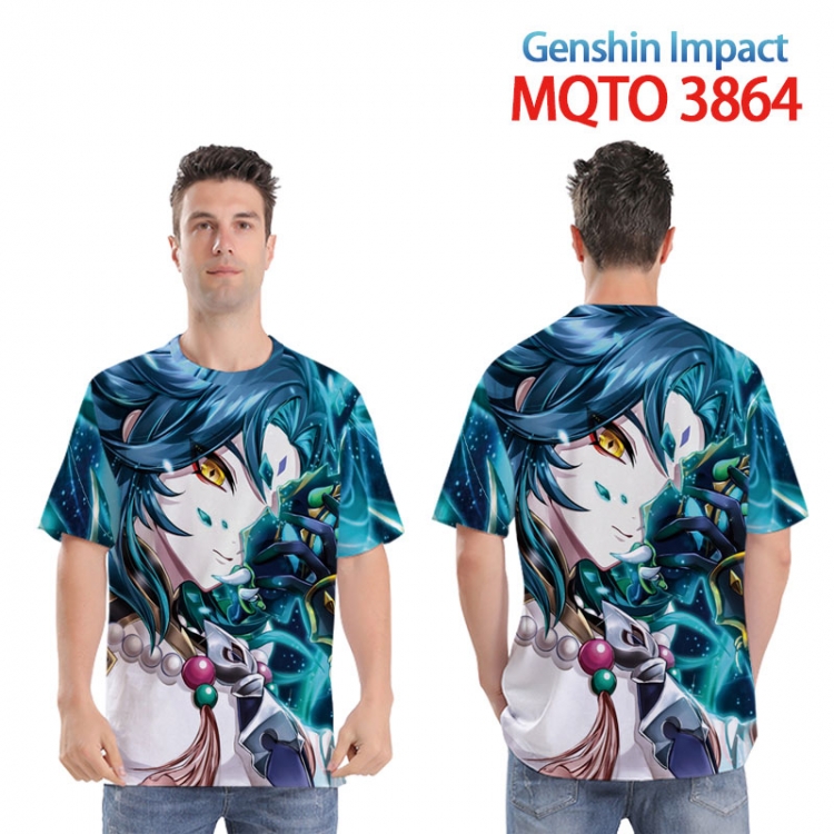 Genshin Impact Full color printed short sleeve T-shirt from XXS to 4XL MQTO 3864