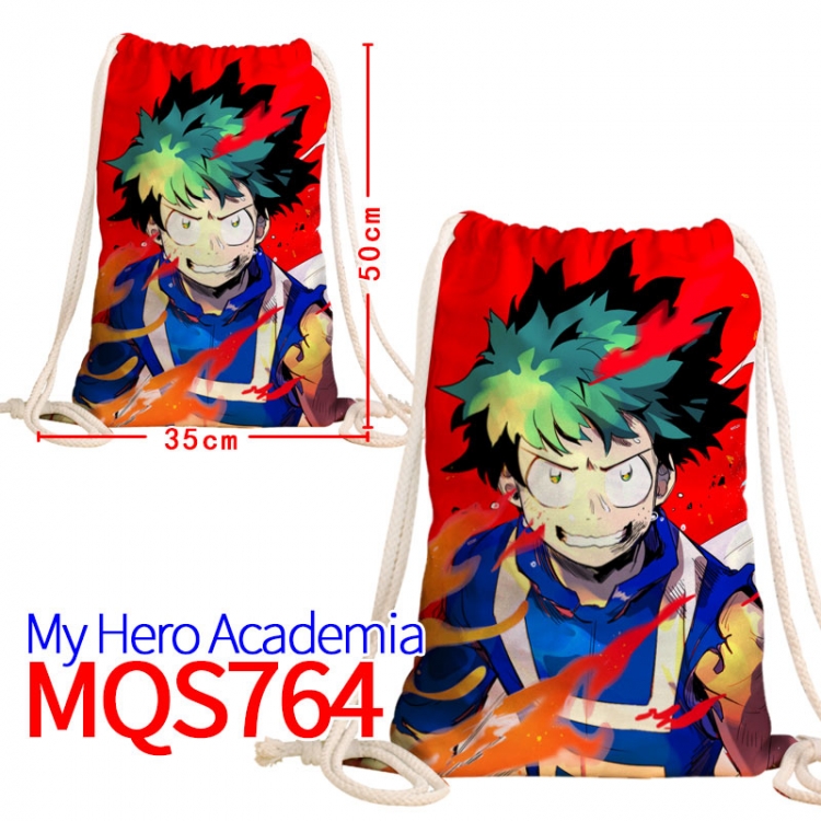 My Hero Academia  Canvas Drawstring Drawstring Backpack 50x35cm  MQS-764