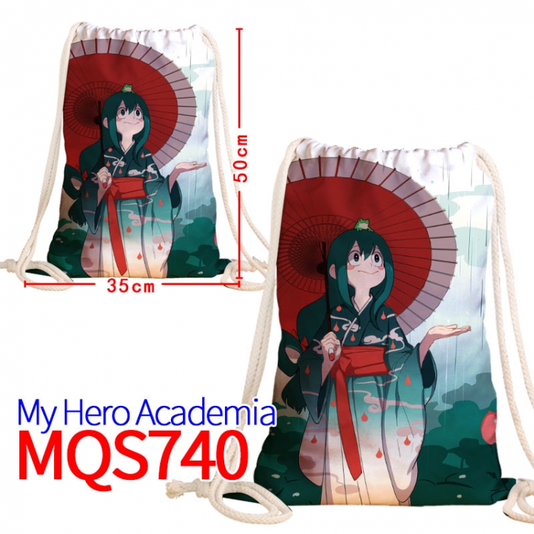 My Hero Academia  Canvas Drawstring Drawstring Backpack 50x35cm MQS-740