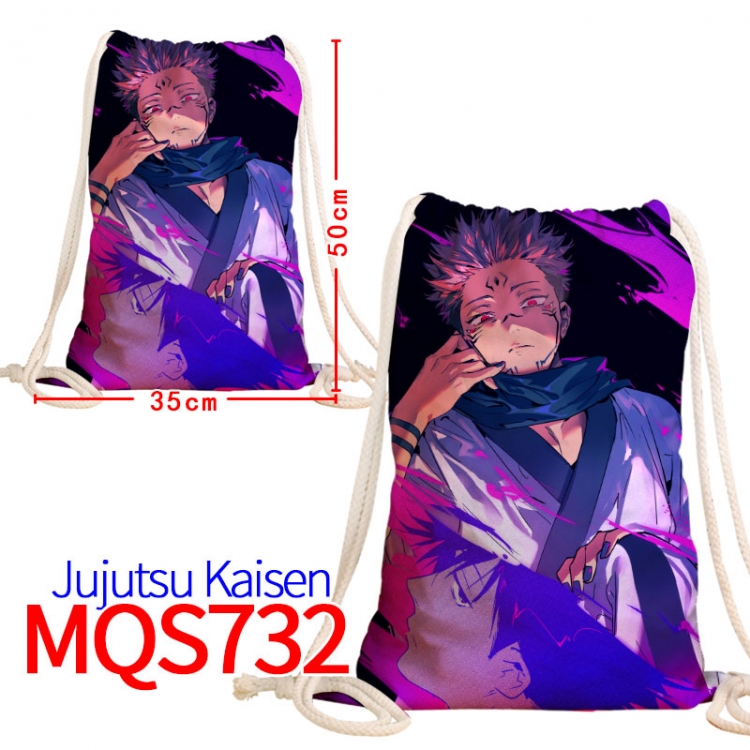 Jujutsu Kaisen Canvas Drawstring Drawstring Backpack 50x35cm MQS-732