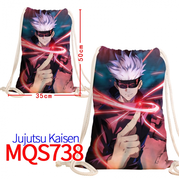 Jujutsu Kaisen Canvas Drawstring Drawstring Backpack 50x35cm MQS-738