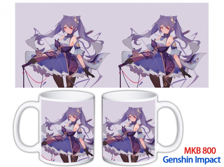 Genshin Impact Anime color printing ceramic mug cup price for 5 pcs MKB-800