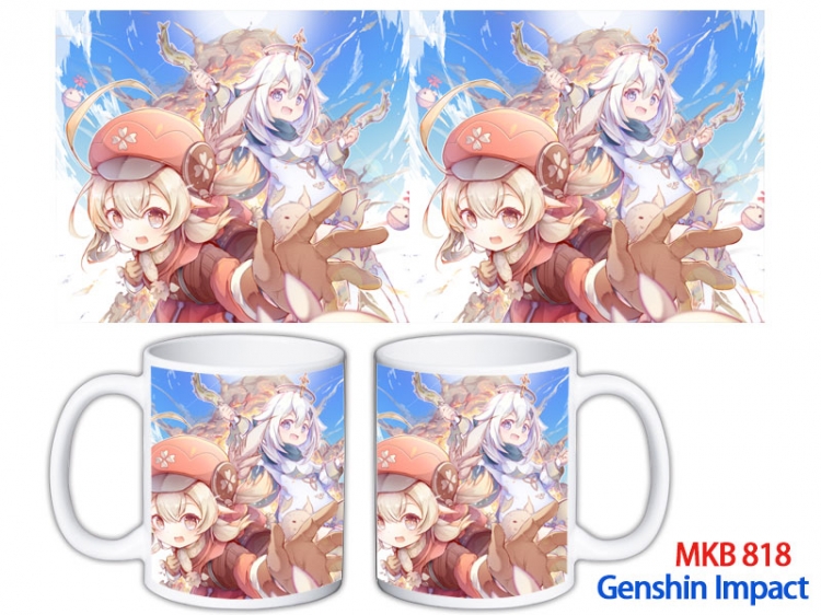 Genshin Impact Anime color printing ceramic mug cup price for 5 pcs MKB-818