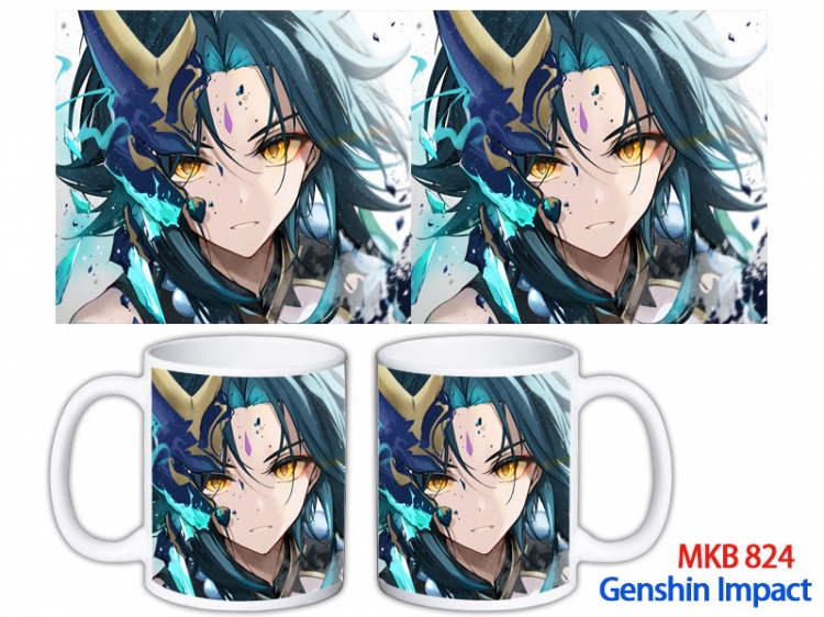 Genshin Impact Anime color printing ceramic mug cup price for 5 pcs MKB-824