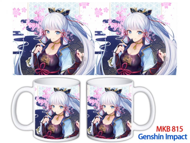 Genshin Impact Anime color printing ceramic mug cup price for 5 pcs MKB-815