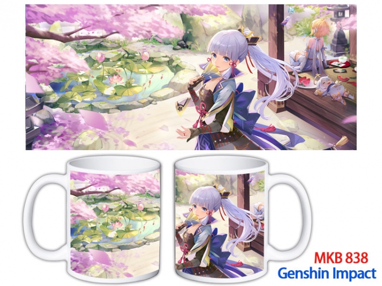 Genshin Impact Anime color printing ceramic mug cup price for 5 pcs MKB-838
