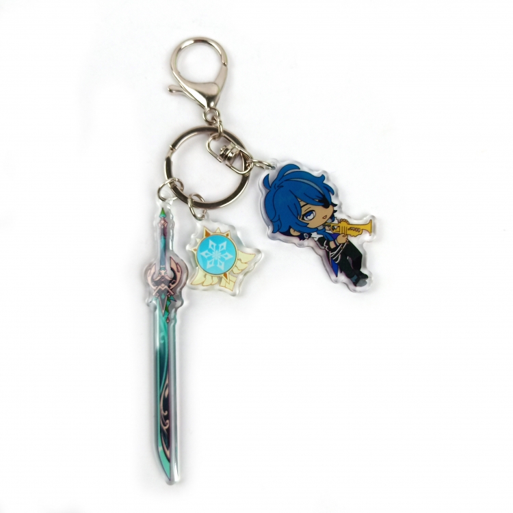 Genshin Impact Epoxy Keychain Bag Pendant Decoration Ornamen price for 2 pcs t