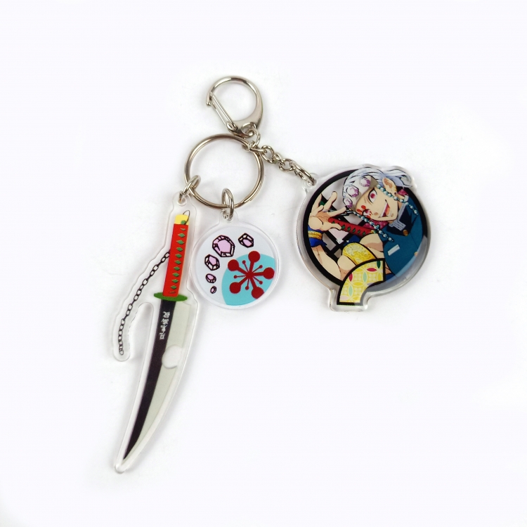 Demon Slayer Kimets Epoxy Keychain Bag Pendant Decoration Ornamen price for 2 pcs  755