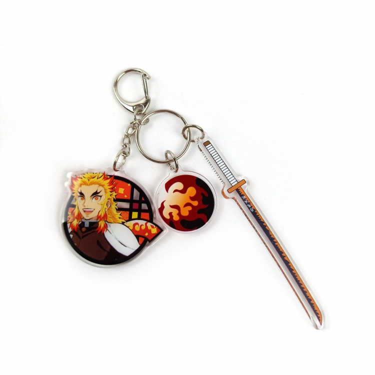 Demon Slayer Kimets Epoxy Keychain Bag Pendant Decoration Ornamen price for 2 pcs 749