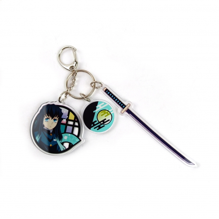 Demon Slayer Kimets Epoxy Keychain Bag Pendant Decoration Ornamen price for 2 pcs  752