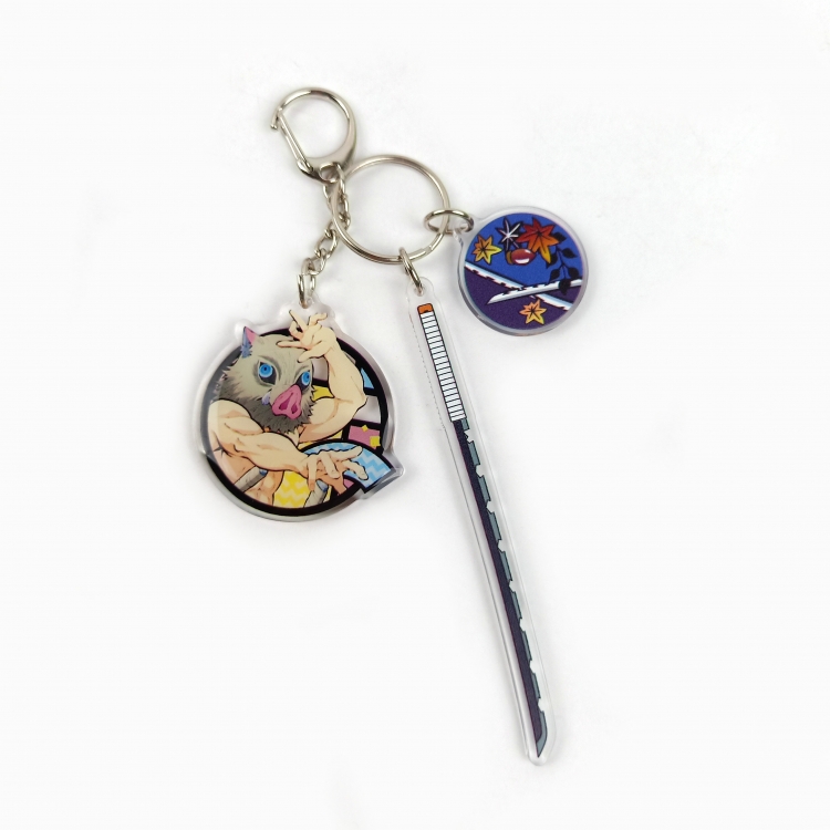 Demon Slayer Kimets Epoxy Keychain Bag Pendant Decoration Ornamen price for 2 pcs  744