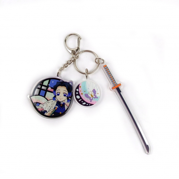 Demon Slayer Kimets Epoxy Keychain Bag Pendant Decoration Ornamen price for 2 pcs 729