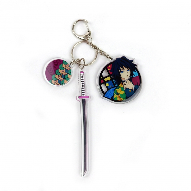 Demon Slayer Kimets Epoxy Keychain Bag Pendant Decoration Ornamen price for 2 pcs  747