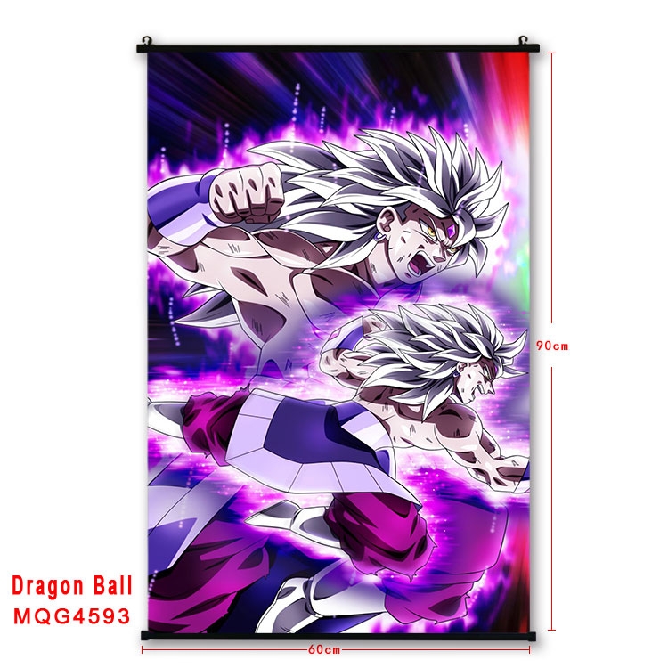 DRAGON BALL black Plastic rod Cloth painting Wall Scroll 60X90CM   MQG-4593