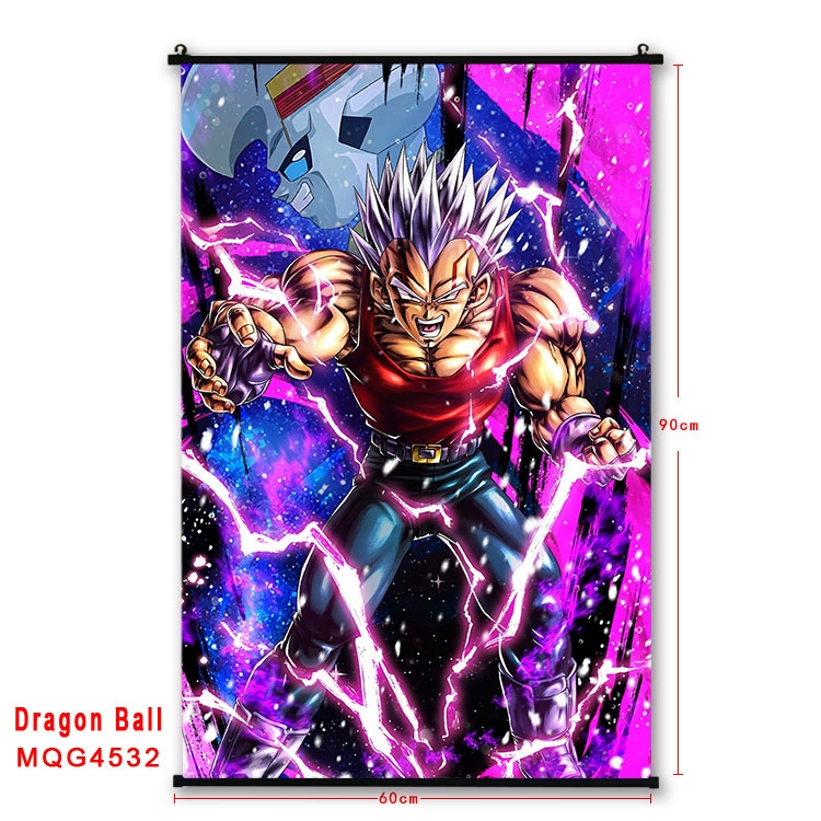 DRAGON BALL black Plastic rod Cloth painting Wall Scroll 60X90CM   MQG-4532