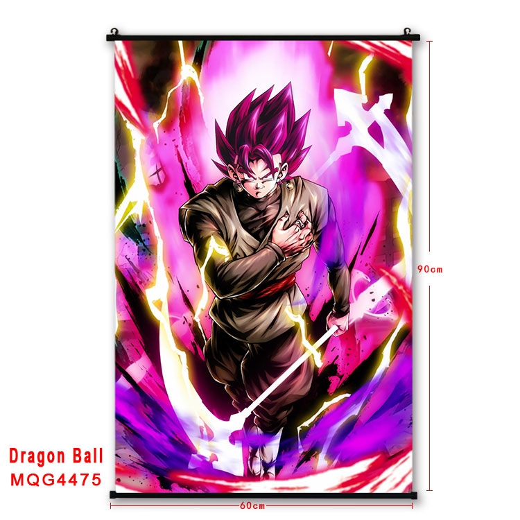 DRAGON BALL black Plastic rod Cloth painting Wall Scroll 60X90CM MQG-4475