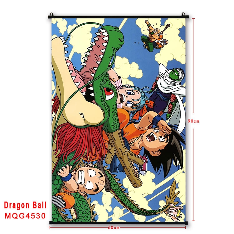 DRAGON BALL black Plastic rod Cloth painting Wall Scroll 60X90CM MQG-4530