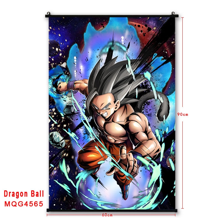 DRAGON BALL black Plastic rod Cloth painting Wall Scroll 60X90CM MQG-4565