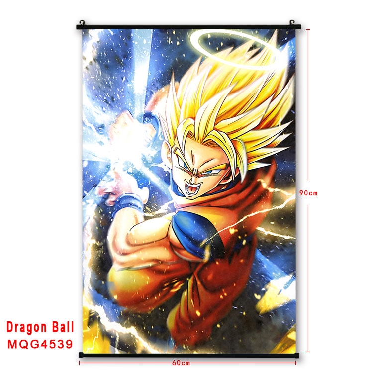 DRAGON BALL black Plastic rod Cloth painting Wall Scroll 60X90CM MQG-4542