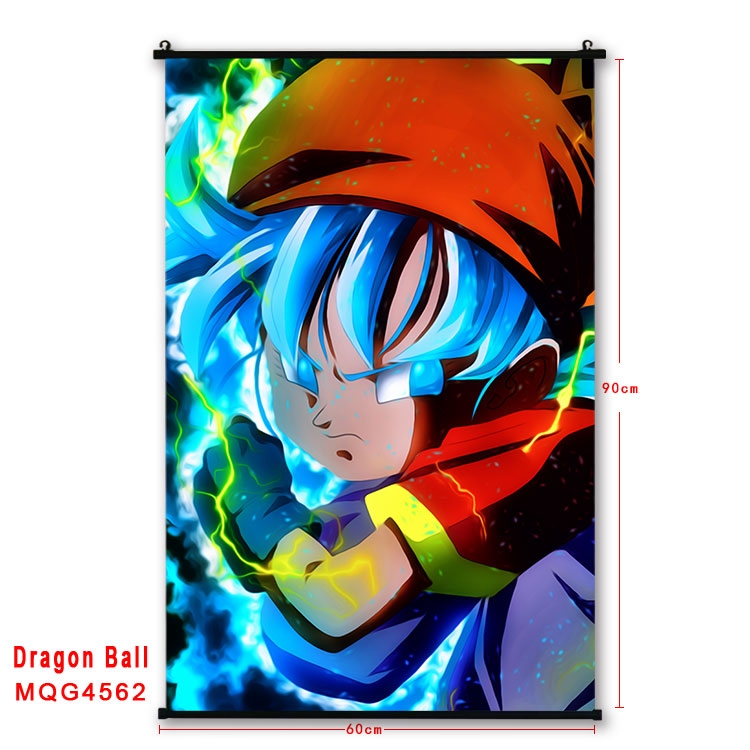 DRAGON BALL black Plastic rod Cloth painting Wall Scroll 60X90CM MQG-4562