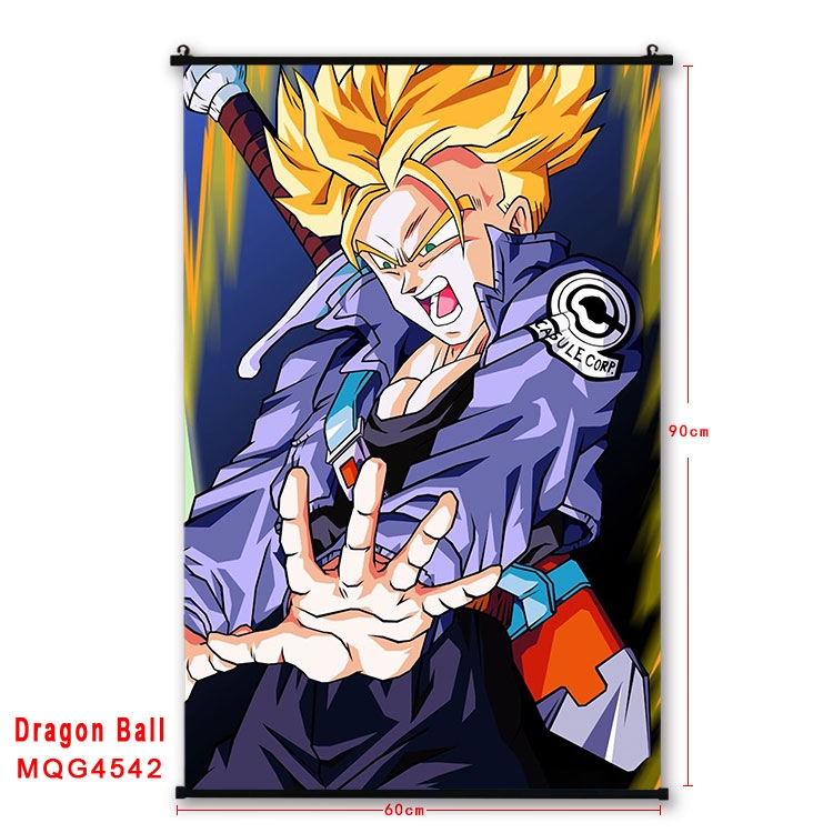 DRAGON BALL black Plastic rod Cloth painting Wall Scroll 60X90CM MQG-4542