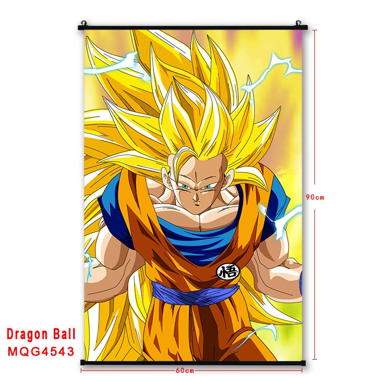 DRAGON BALL black Plastic rod Cloth painting Wall Scroll 60X90CM MQG-4543