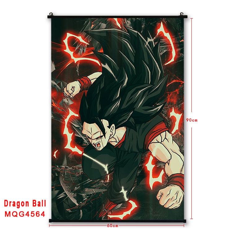 DRAGON BALL black Plastic rod Cloth painting Wall Scroll 60X90CM  MQG-4564