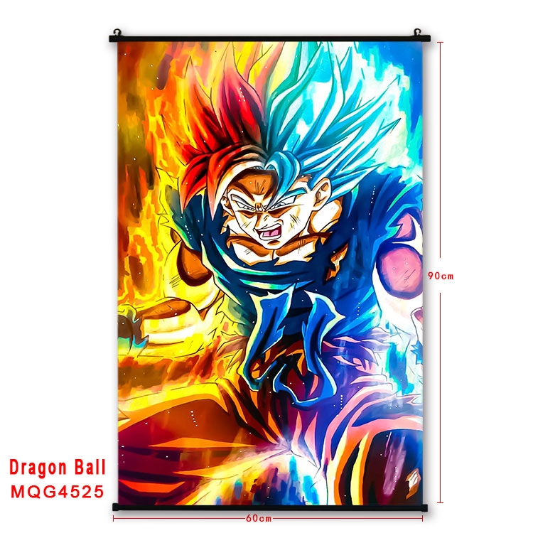 DRAGON BALL black Plastic rod Cloth painting Wall Scroll 60X90CM  MQG-4525