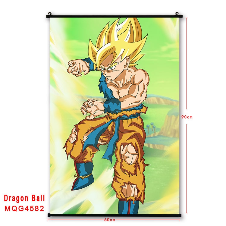 DRAGON BALL black Plastic rod Cloth painting Wall Scroll 60X90CM MQG-4582