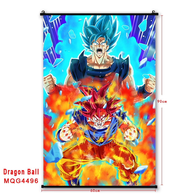 DRAGON BALL black Plastic rod Cloth painting Wall Scroll 60X90CM  MQG-4496