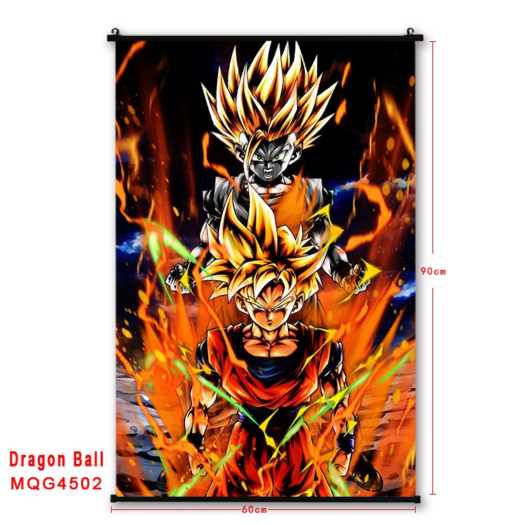 DRAGON BALL black Plastic rod Cloth painting Wall Scroll 60X90CM  MQG-4502