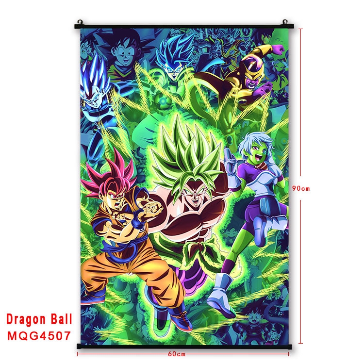 DRAGON BALL black Plastic rod Cloth painting Wall Scroll 60X90CM   MQG-4507