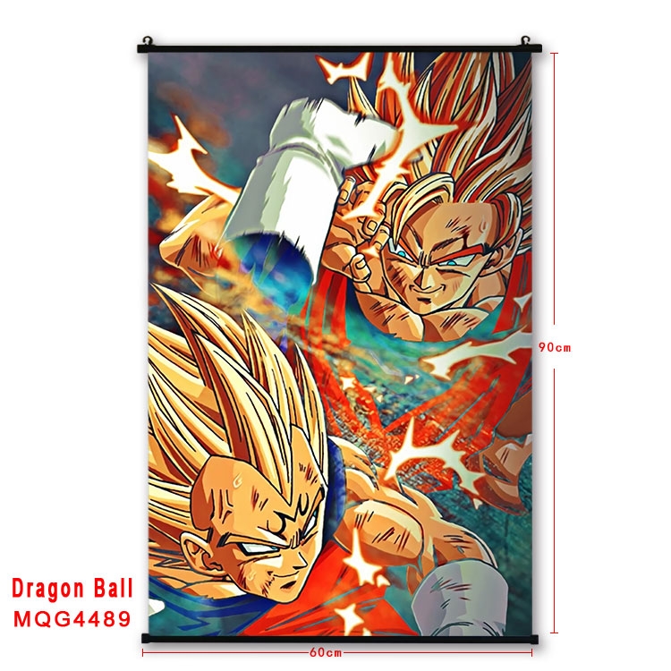 DRAGON BALL black Plastic rod Cloth painting Wall Scroll 60X90CM MQG-4489