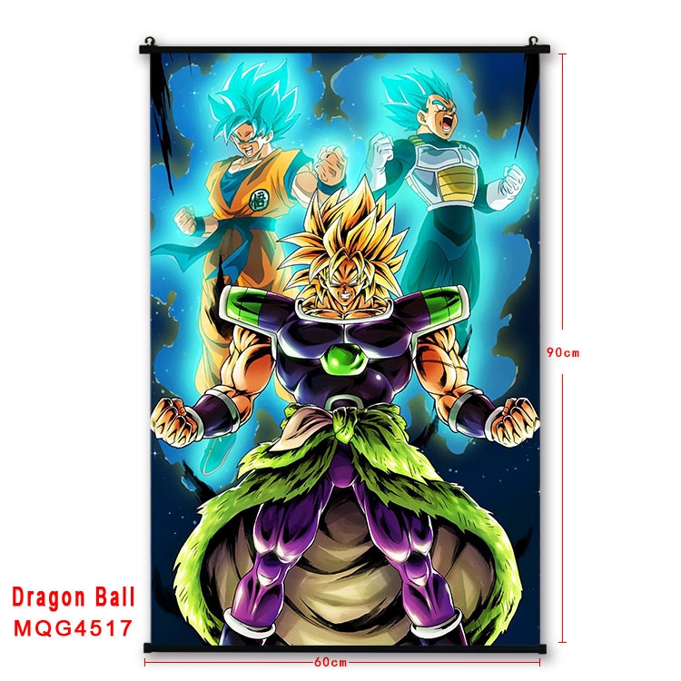 DRAGON BALL black Plastic rod Cloth painting Wall Scroll 60X90CM   MQG-4517