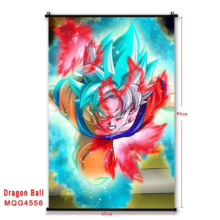 DRAGON BALL black Plastic rod Cloth painting Wall Scroll 60X90CM   MQG-4556