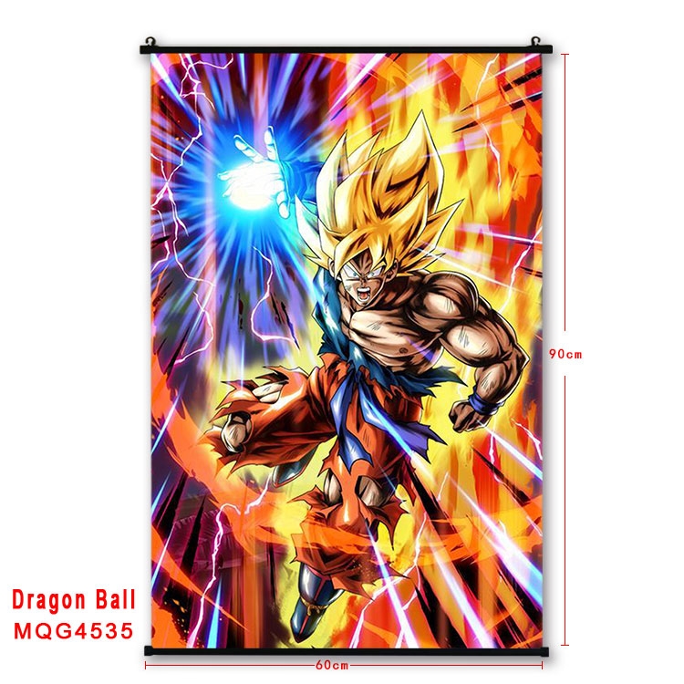 DRAGON BALL black Plastic rod Cloth painting Wall Scroll 60X90CM  MQG-4535