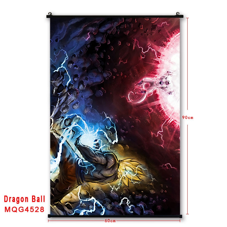 DRAGON BALL black Plastic rod Cloth painting Wall Scroll 60X90CM MQG-4528