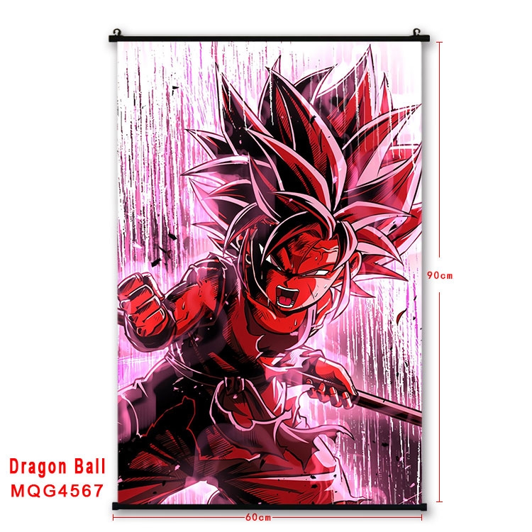 DRAGON BALL black Plastic rod Cloth painting Wall Scroll 60X90CM  MQG-4567